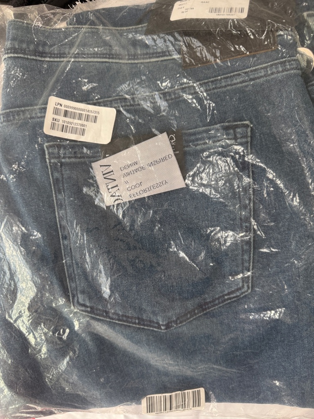 PAIGE Men's Slim Straight Jeans in Dark Blue